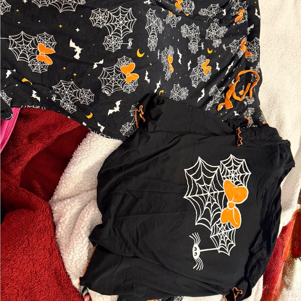 Disney Halloween Spider Web Pajama Set